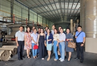 Hội DN BNI tham quan nhà máy sản xuất giấy Bìa công ty Kinh Lam Phát