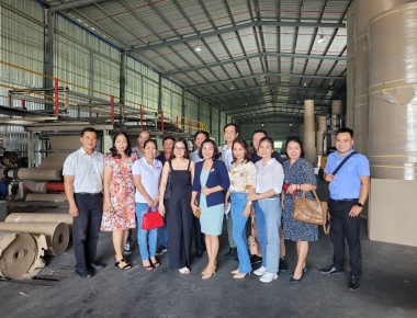 Hội DN BNI tham quan nhà máy sản xuất giấy Bìa công ty Kinh Lam Phát